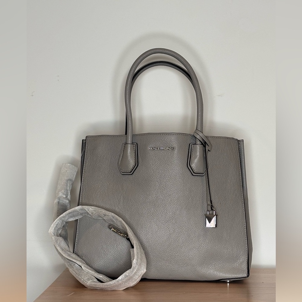 Michael Kors Gray Tote with Detachable Strap